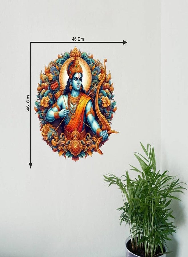 Sticker Studio ملصق حائط من الفينيل PVC بتصميم اللورد رام من ستيكر ستوديو، مثالي لتزيين المنزل - مثالي لغرفة المعيشة، غرفة النوم، الردهة، غرفة الأطفال، غرفة اللعب (المقاس - 45 سم × 45 سم) - Image 4